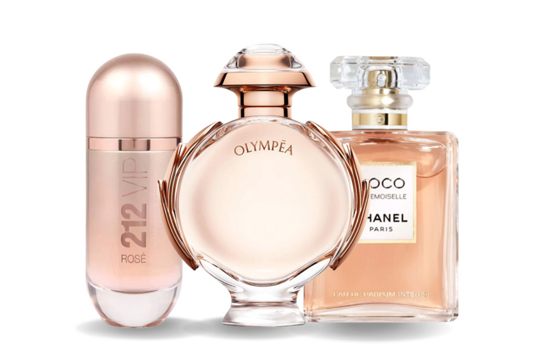 Set od 3 parfema | Carolina Herrera 212 VIP ROSÉ, Paco Rabanne OLYMPÉA e Chanel COCO MADEMOISELLE 100 ml